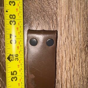 Levi's Dark Brown Leather Belt No Buckle - Belt only